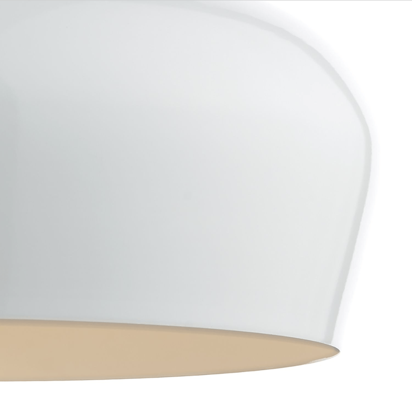 Sutton White & Wood Large Single Pendant - ID 5943