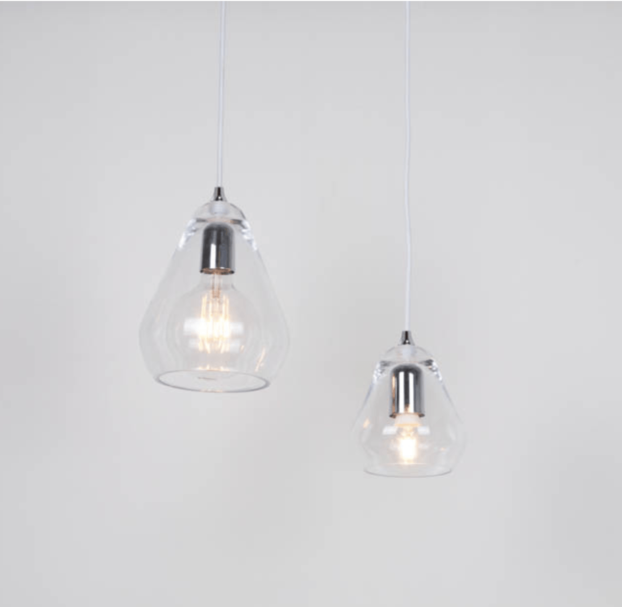 Conical Clear Glass Pendant - ID 6602