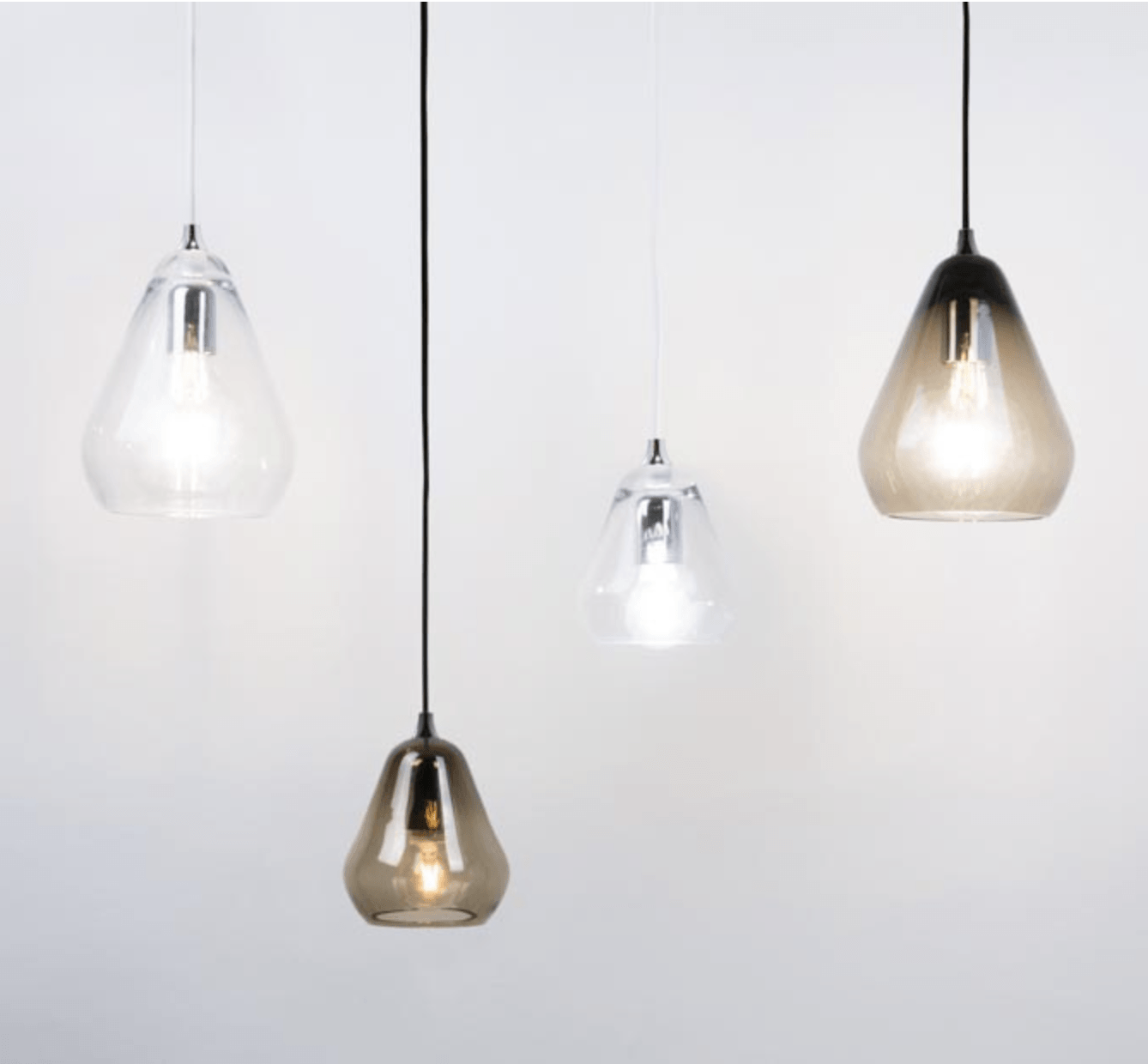 Conical Clear Glass Pendant - ID 6602