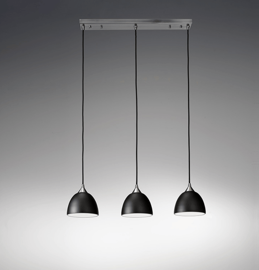 Golspie Small Black Glass Multi Pendant - ID 4910