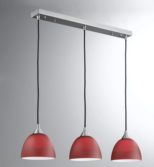 Golspie Small Red Glass Multi Pendant - ID 4918