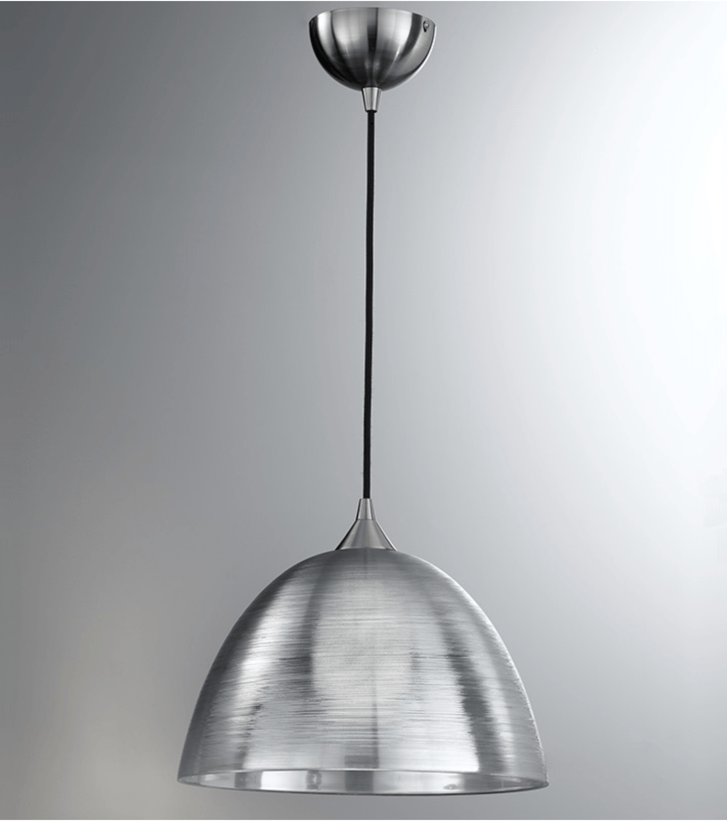 Golspie Medium Spun Glass Silver Pendant - ID 4819