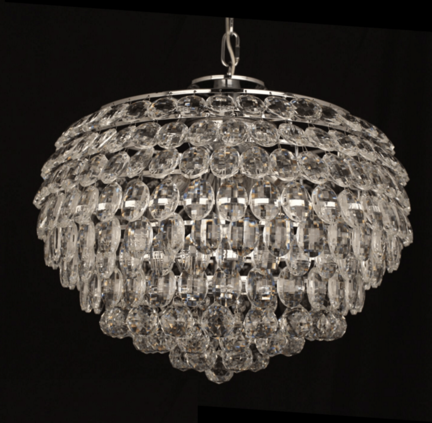 Southborough Large Layered Crystal Pendant - ID 5025