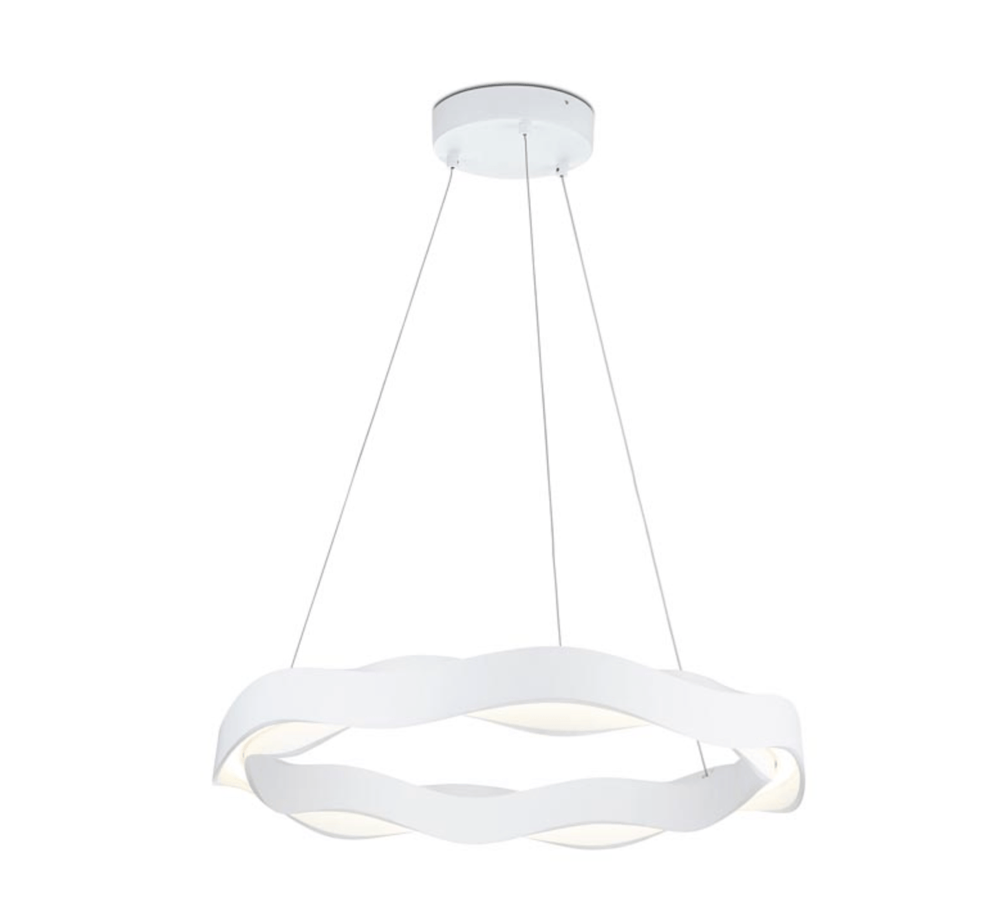 Mornington White Curved Ring Pendant - ID 7589