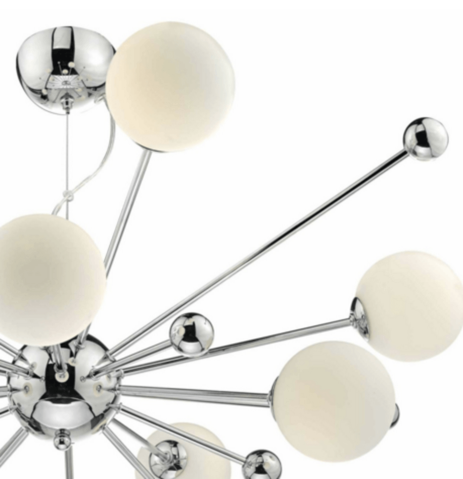 Greenwich Polished Chrome 10 Arm Pendant - ID 6808