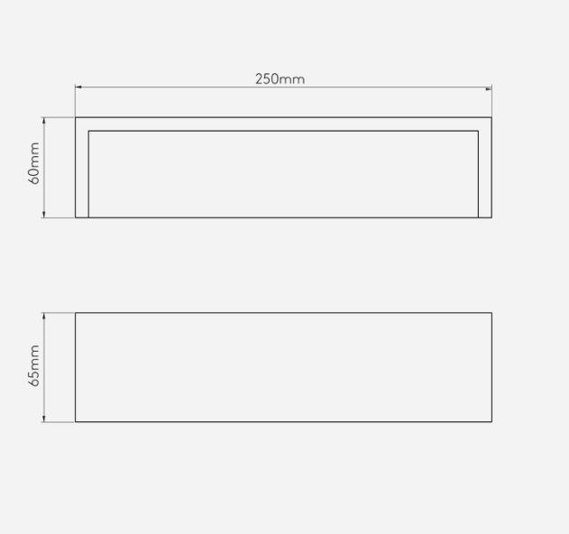 Perivale LED Contemporary White Plaster Wall Uplighter - ID 2233 - CLEARANCE
