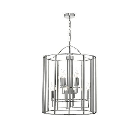 Wapping Large Polished Chrome Lantern - ID 7948