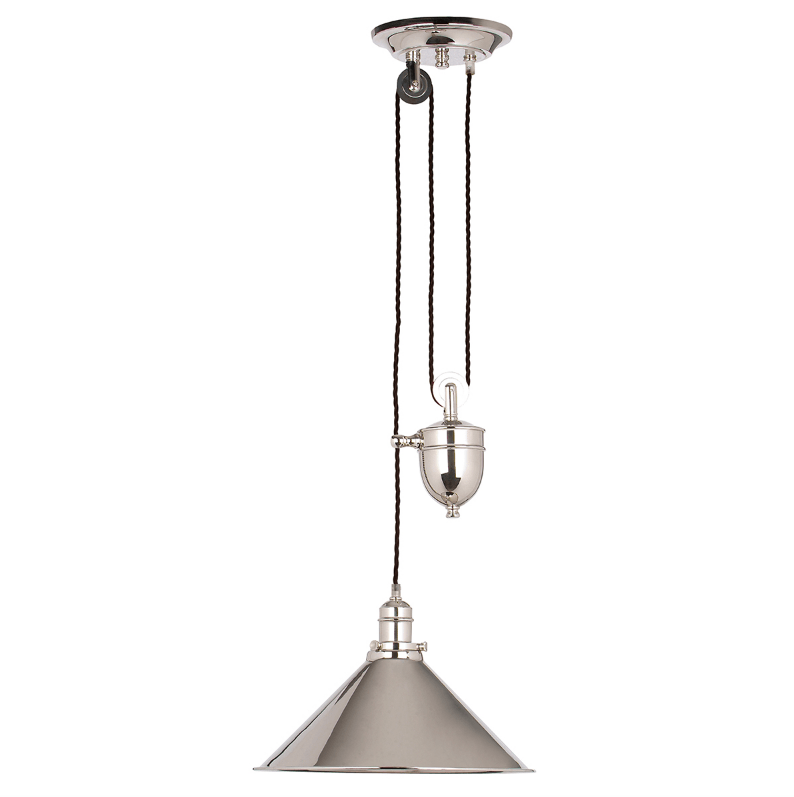 Grenoble Aged Brass Rise and Fall Pendant - ID 5858