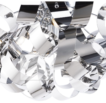 Becontree Polished Chrome Medium Flush Ceiling Light - ID 5781