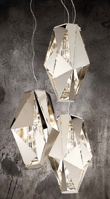 IDL Crystal Rock Suspension 4 Lamp - London Lighting - 3