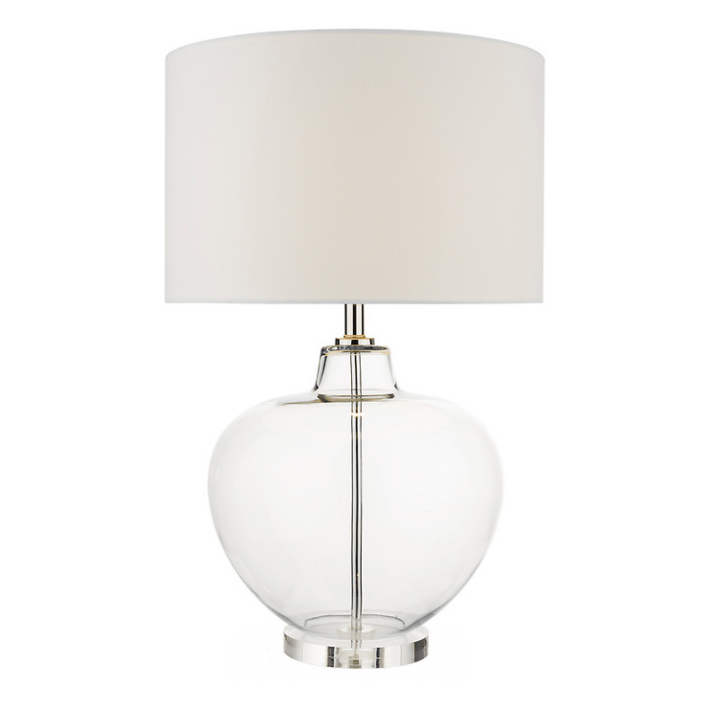 Large Clear Glass Urn Style Table Lamp Base - ID 5737