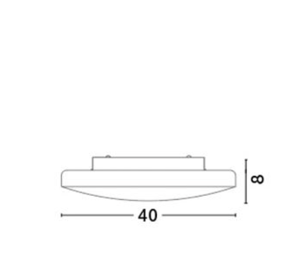 IVI White Opal Glass & White Metal Large Domed Bathroom Ceiling Light - ID 10909