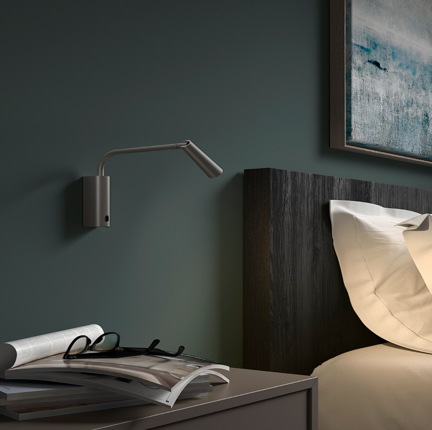 GAM Silver Extended Reading Light - ID 11273