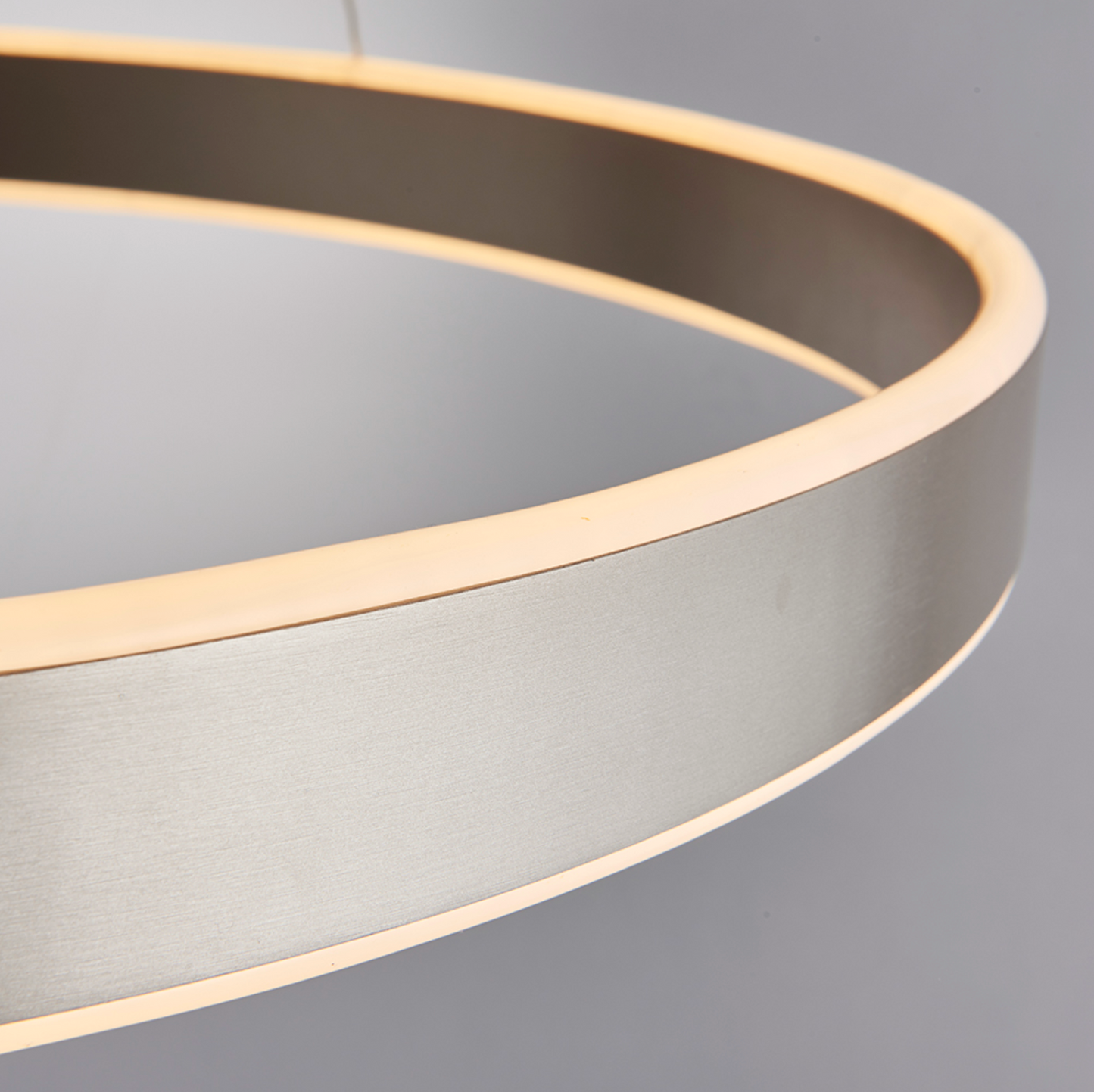 MBL Eden Matt Nickel Up+downlight LED Ring Pendant ID 8936