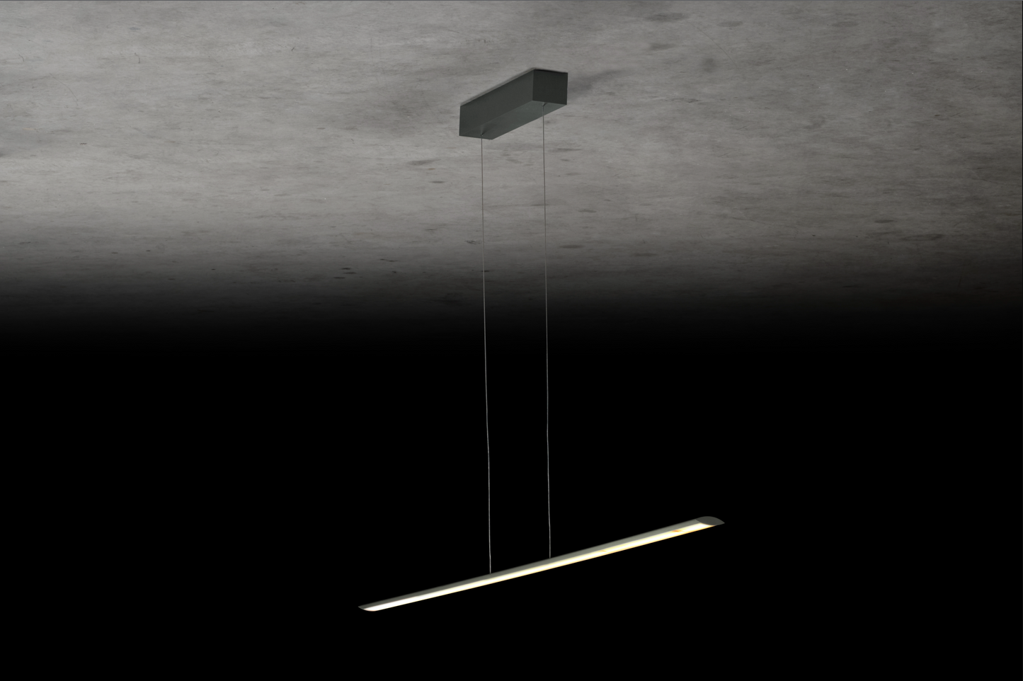 Brushed Silver Height Adjustable Dimmable Linear Pendant 163cm - ID 11766