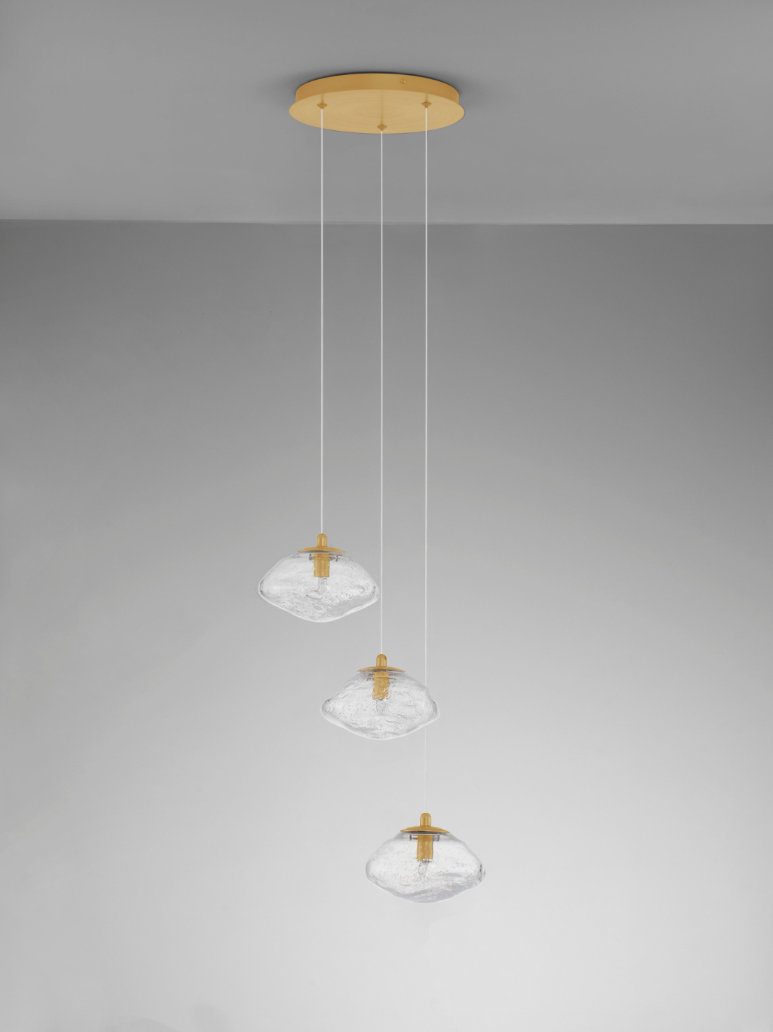 KIN Triple Pendant Brass Gold - ID 11943