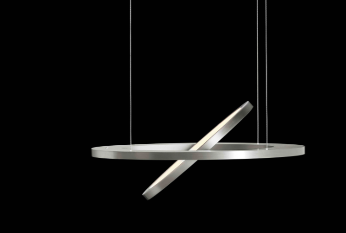 Holt Supanova Aluminium Height Adjustable Dimmable Tunable White Ring & Disc Pendant