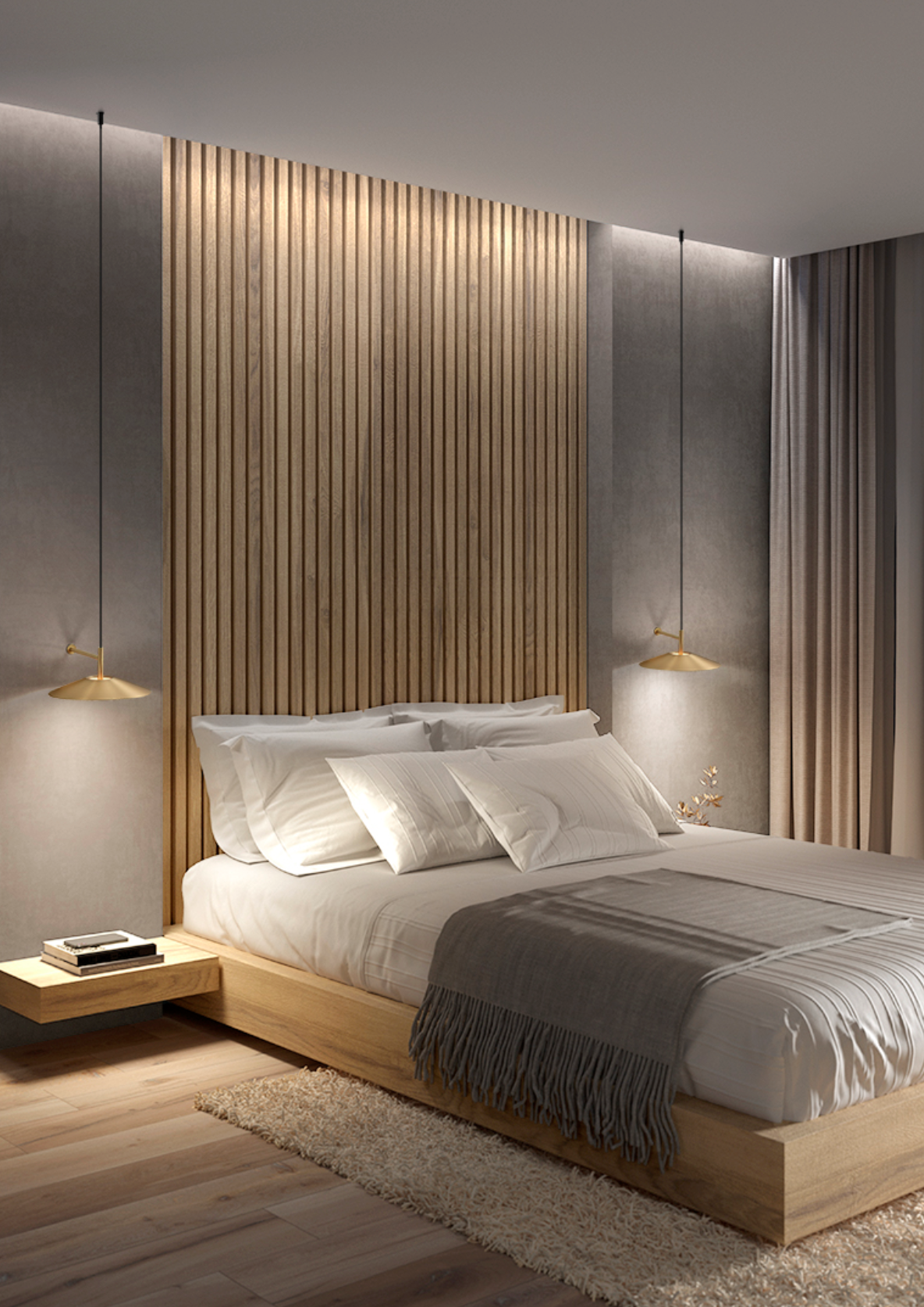 Hat Gold Wall Light With Round Shallow Cone Shade
