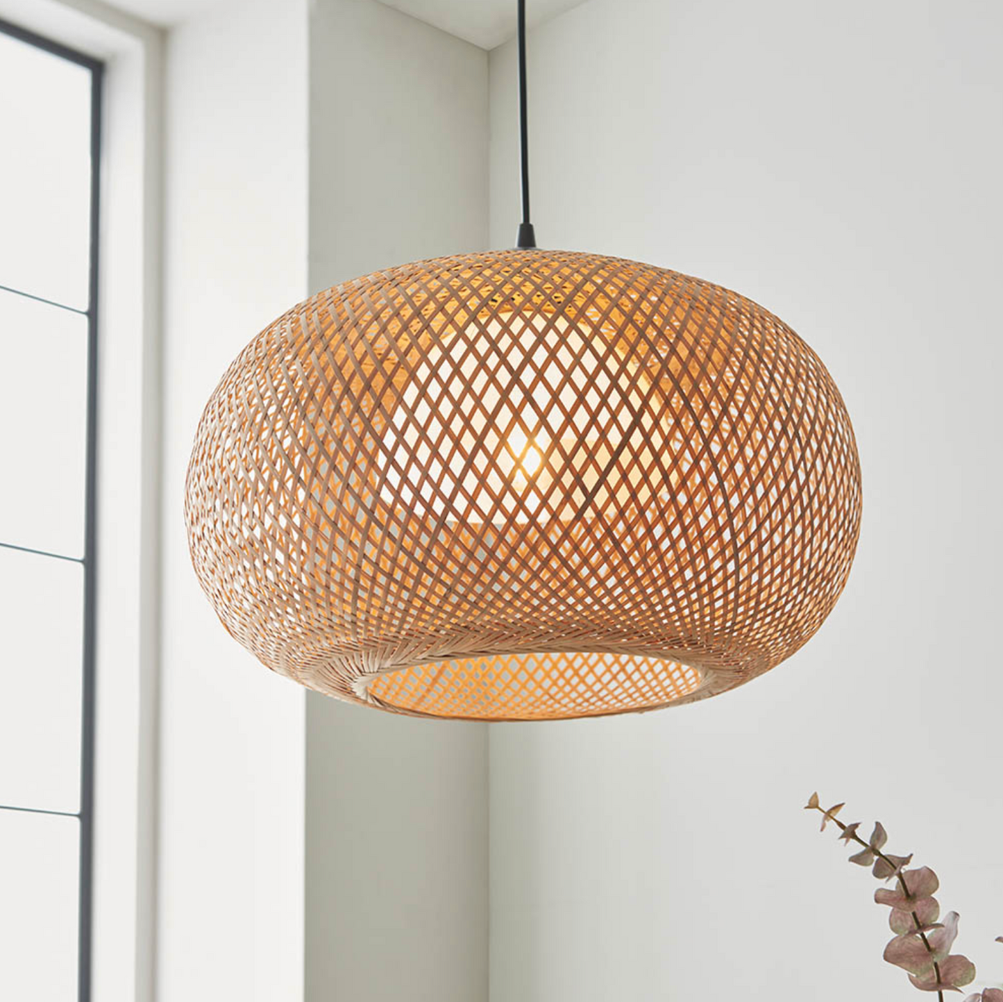Pendant, Natural Raffia - ID 12041