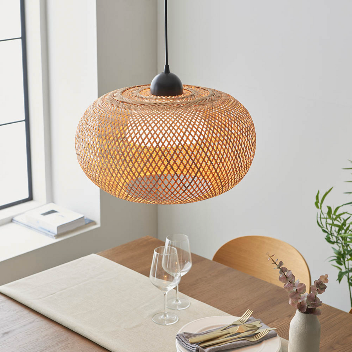 Pendant, Natural Raffia - ID 12041