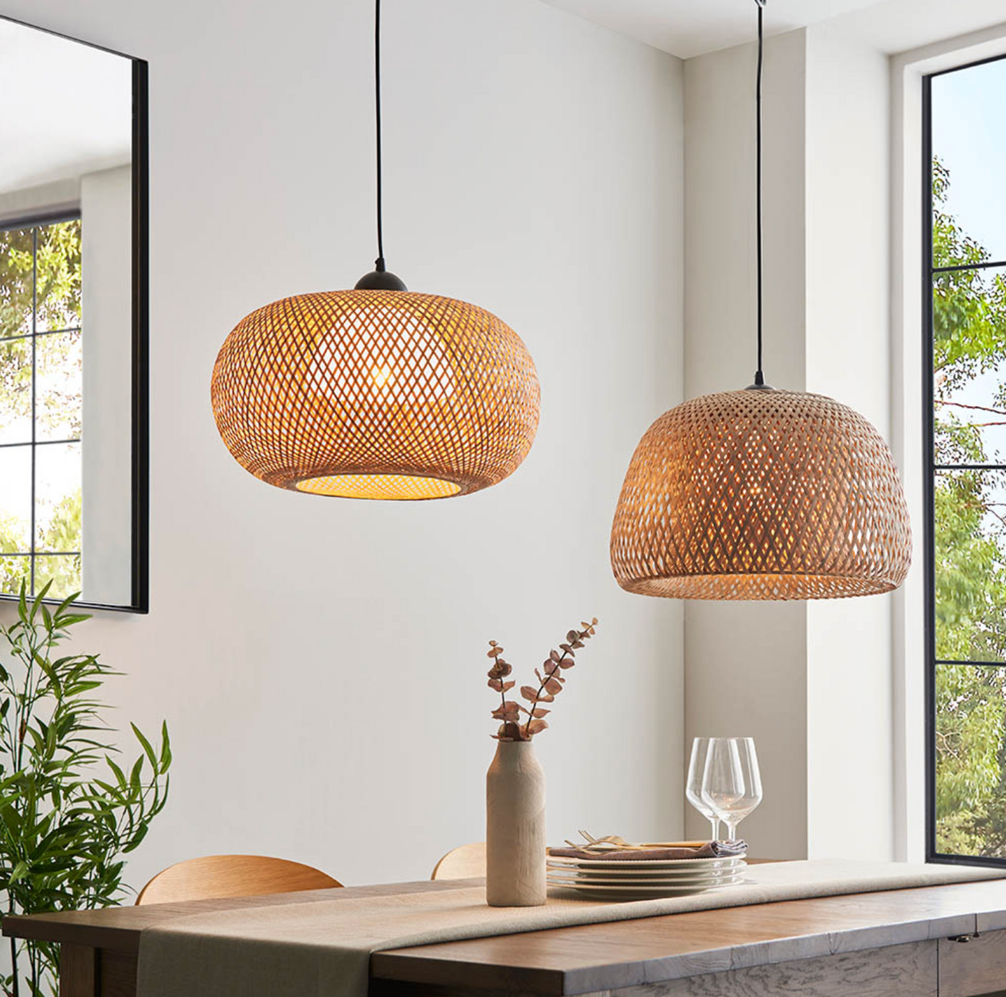 Pendant, Natural Raffia - ID 12042