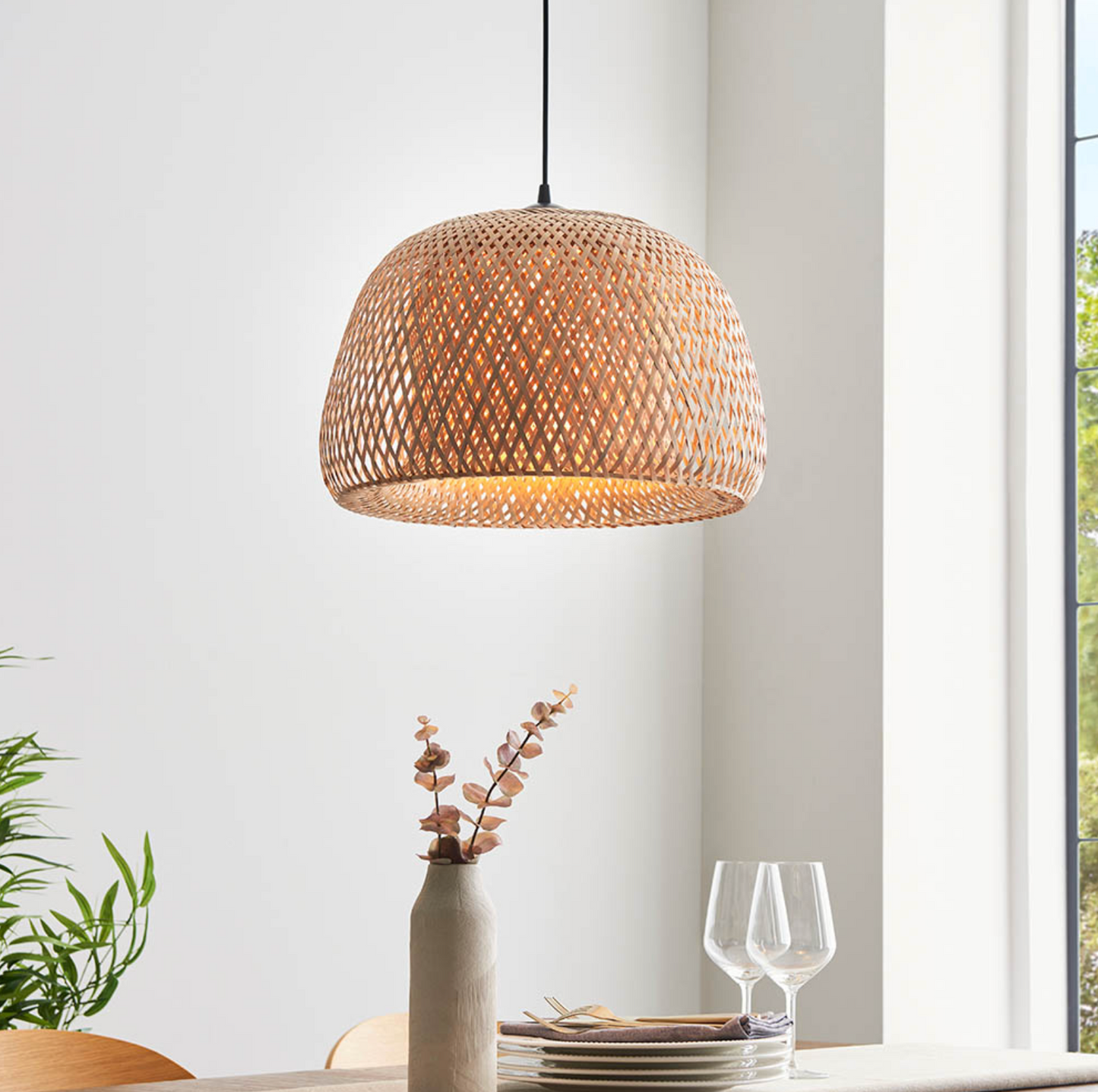 Pendant, Natural Raffia - ID 12042