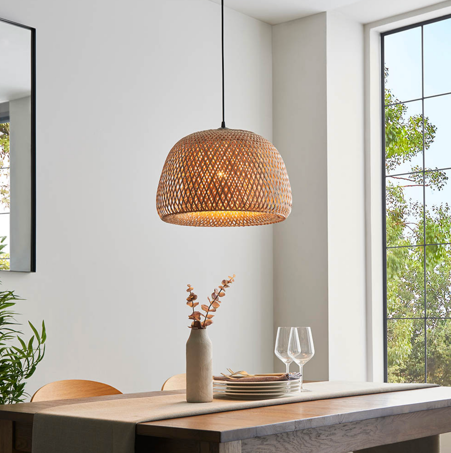 Pendant, Natural Raffia - ID 12042