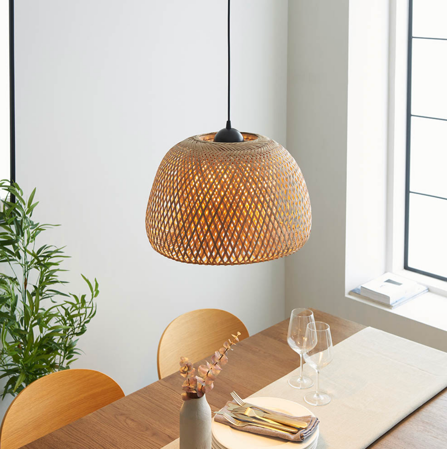 Pendant, Natural Raffia - ID 12042