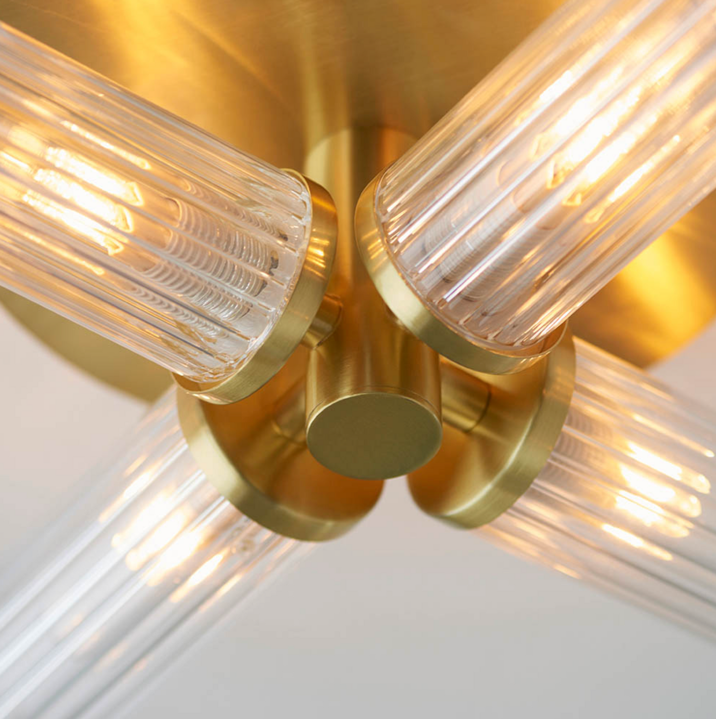 4lt Semi Flush, Gold - ID 12050