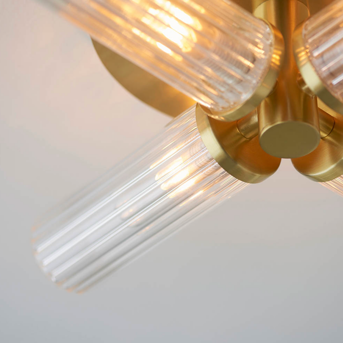 4lt Semi Flush, Gold - ID 12050