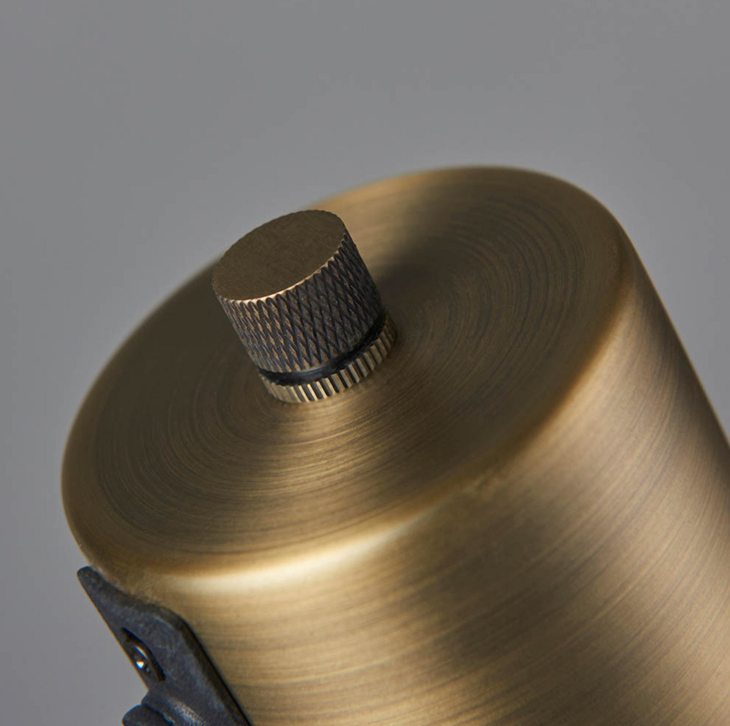 Antique Brass & Matt Black Table Lamp - ID 12142