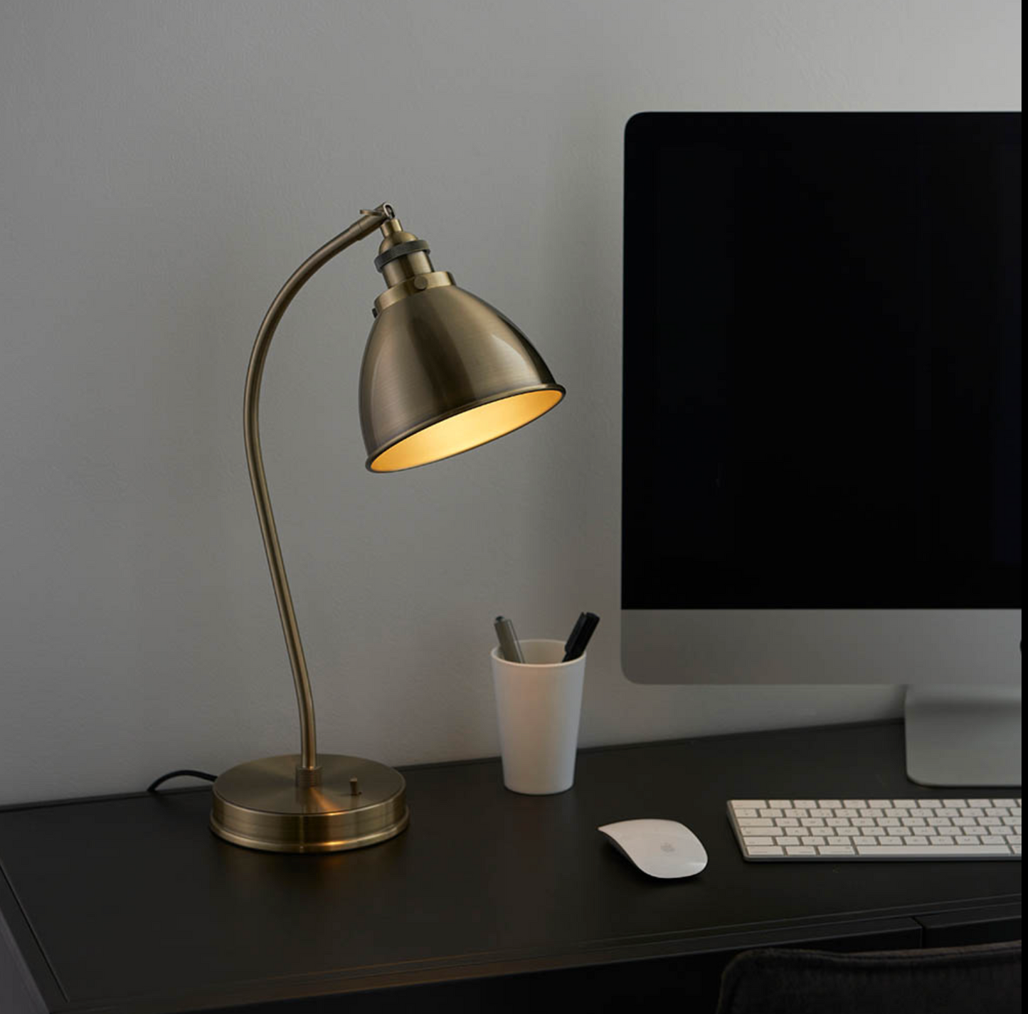 Task Table Light, Antique Brass - ID 12147