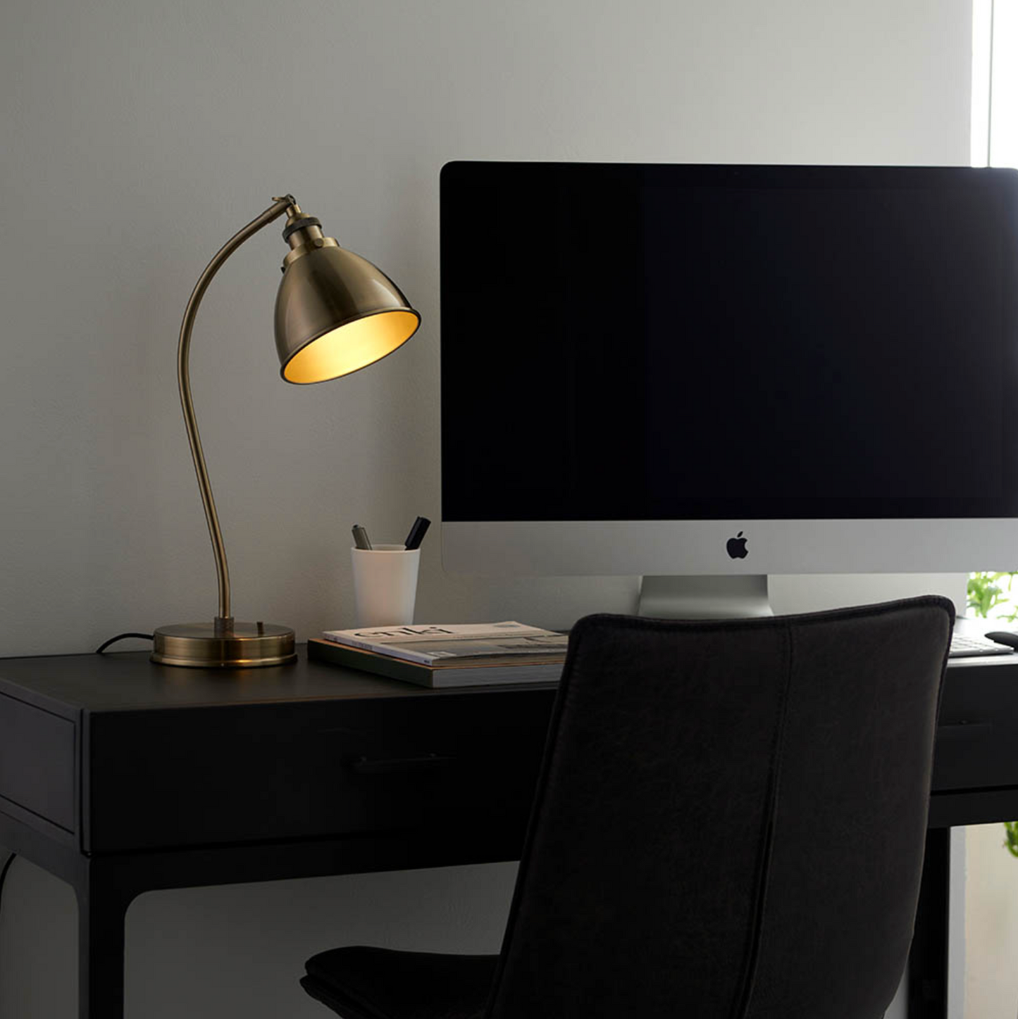 Task Table Light, Antique Brass - ID 12147