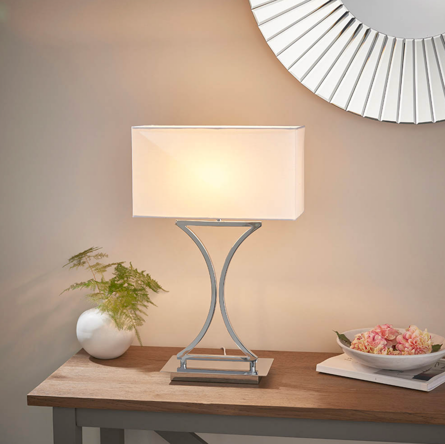 Table Lamp, Chrome - ID 12149