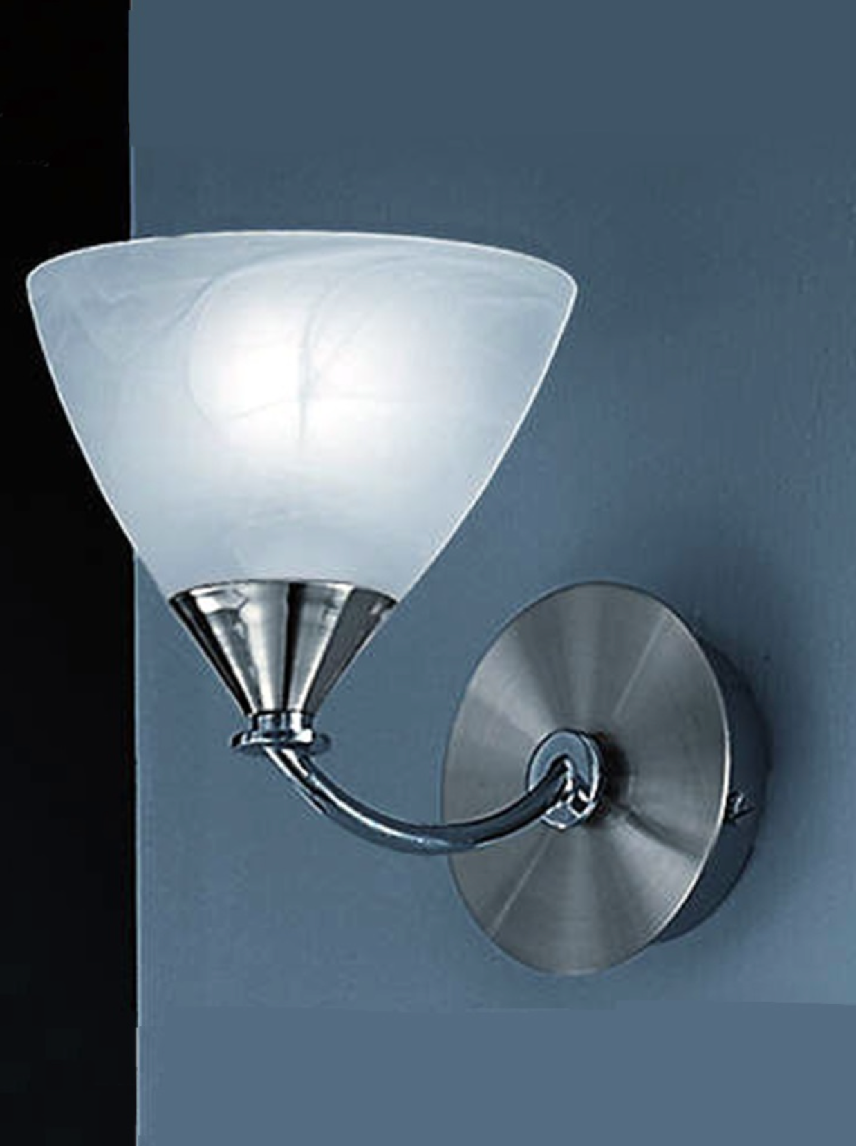 1lt Wall Bracket, Brushed Nickel - ID 12316
