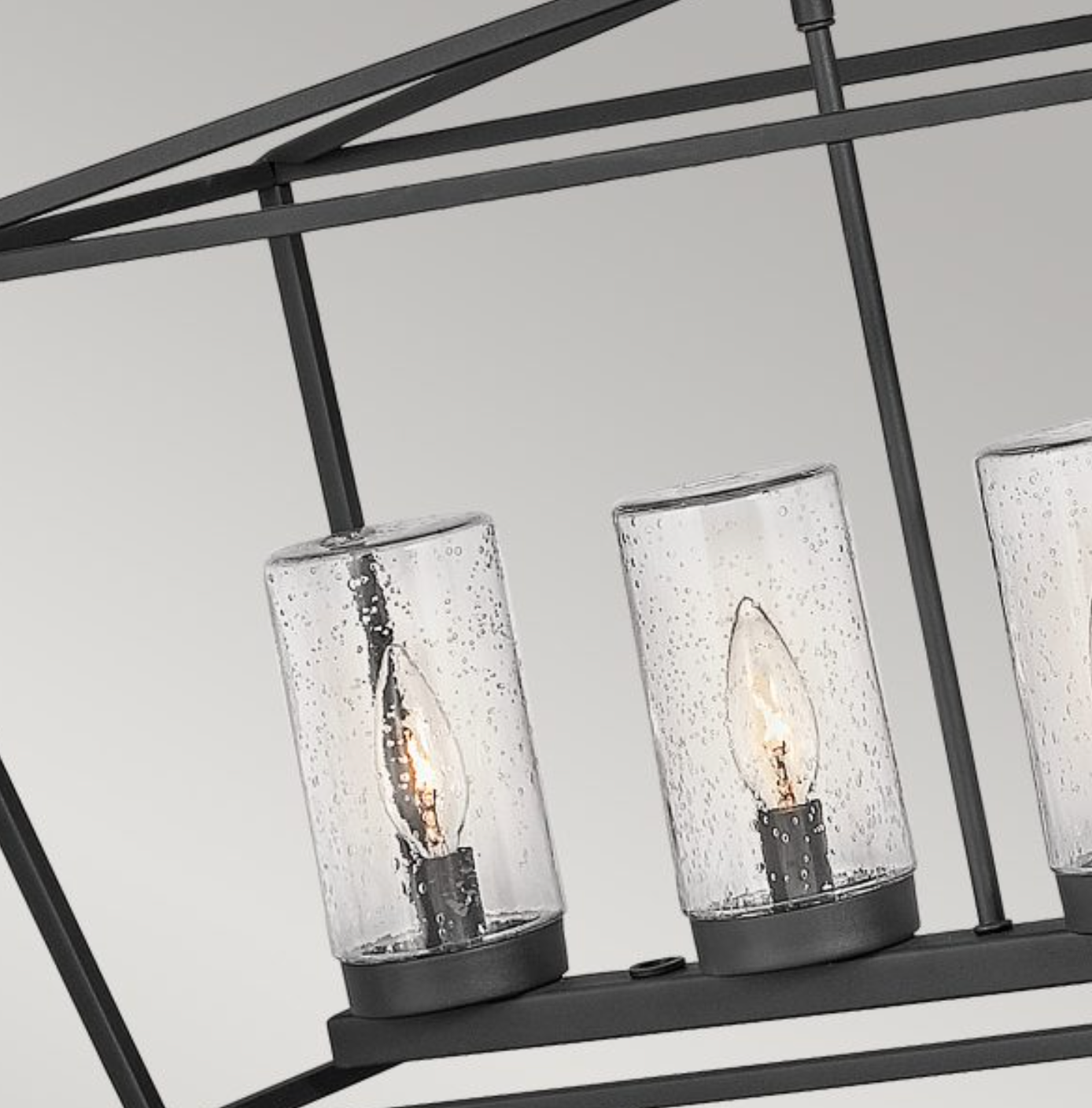 Outdoor Linear Box Lantern, Black - ID 12359