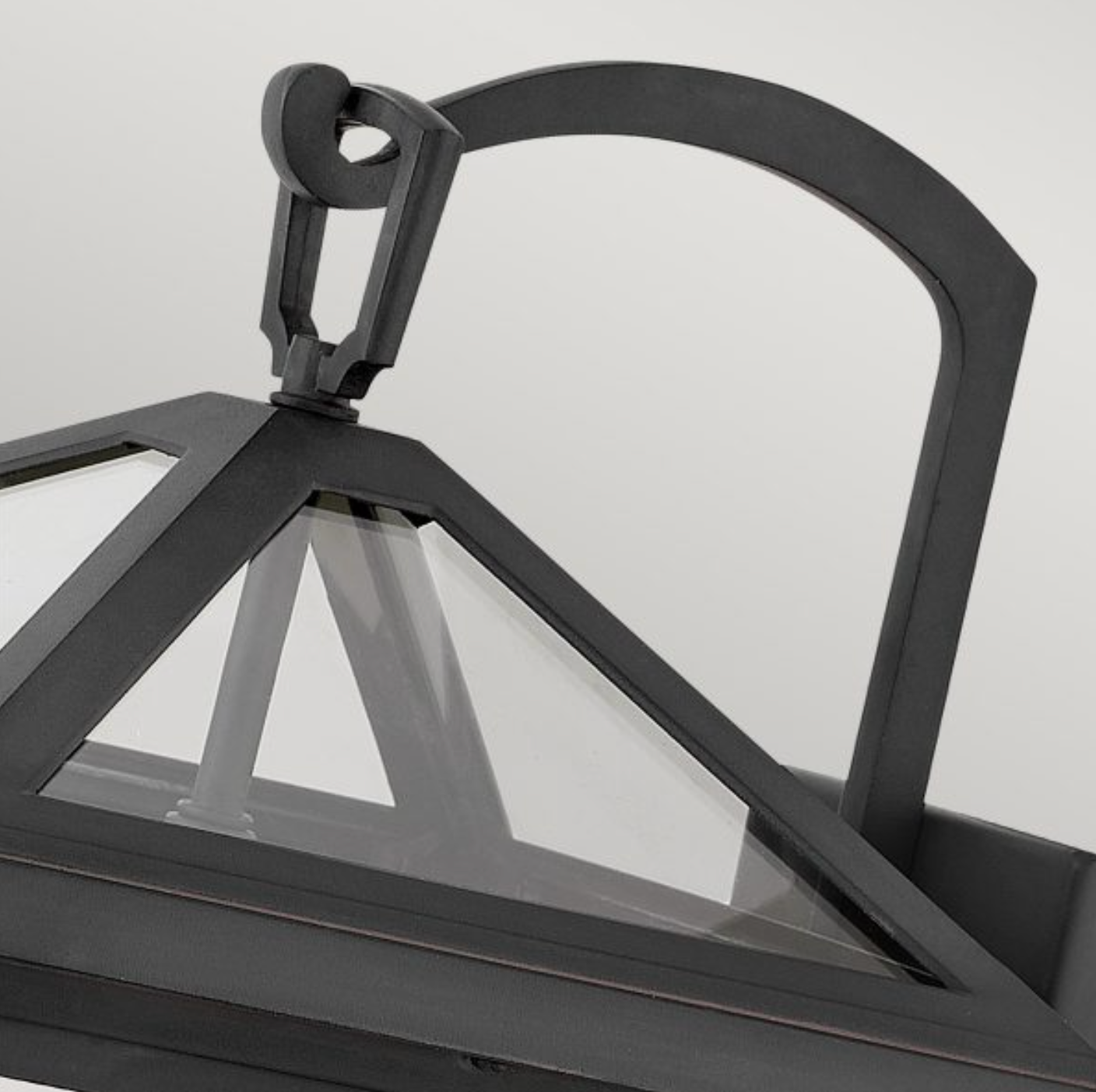 Medium Outdoor Wall Lantern, Black - ID 12363