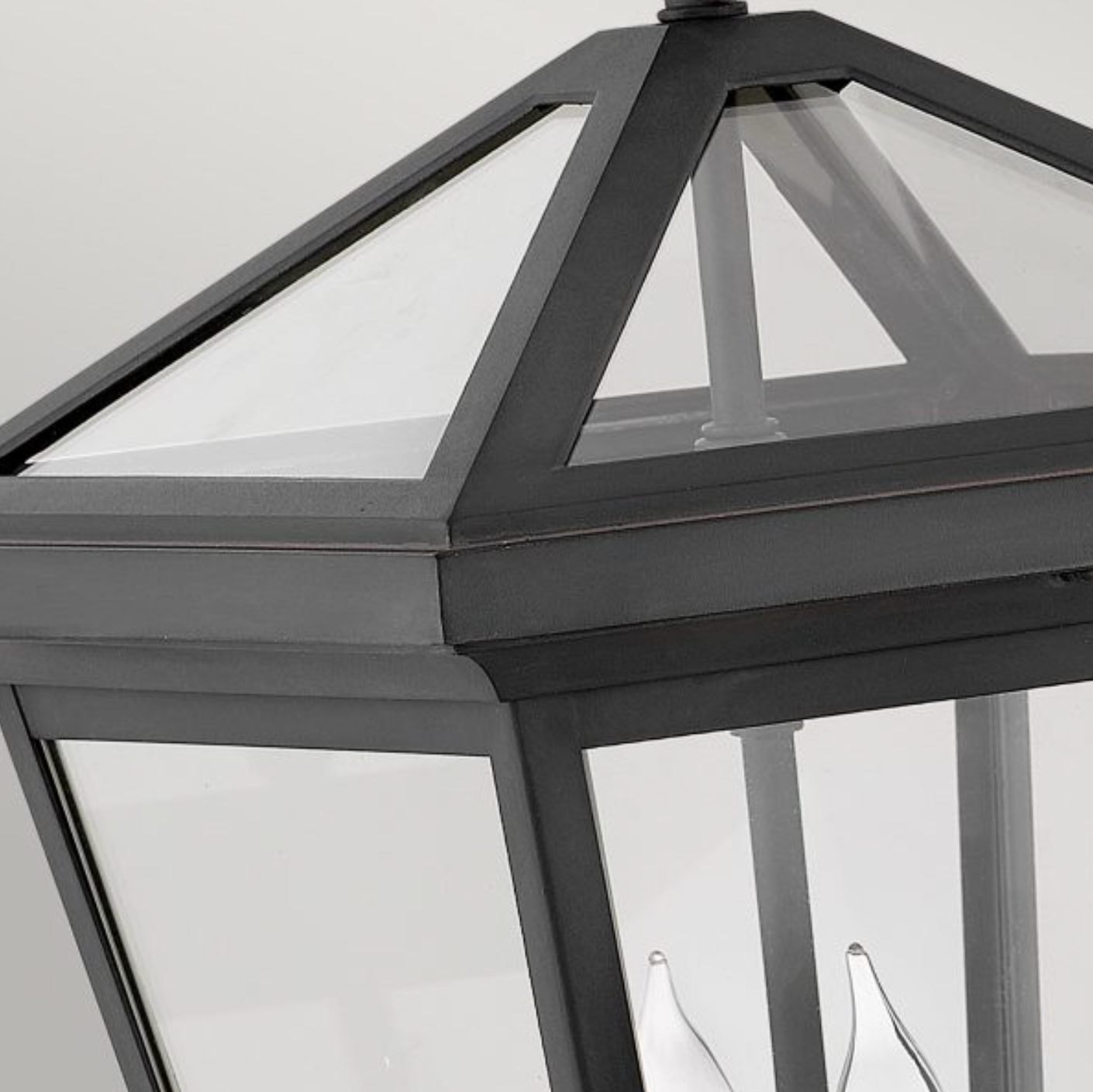 Medium Outdoor Wall Lantern, Black - ID 12363