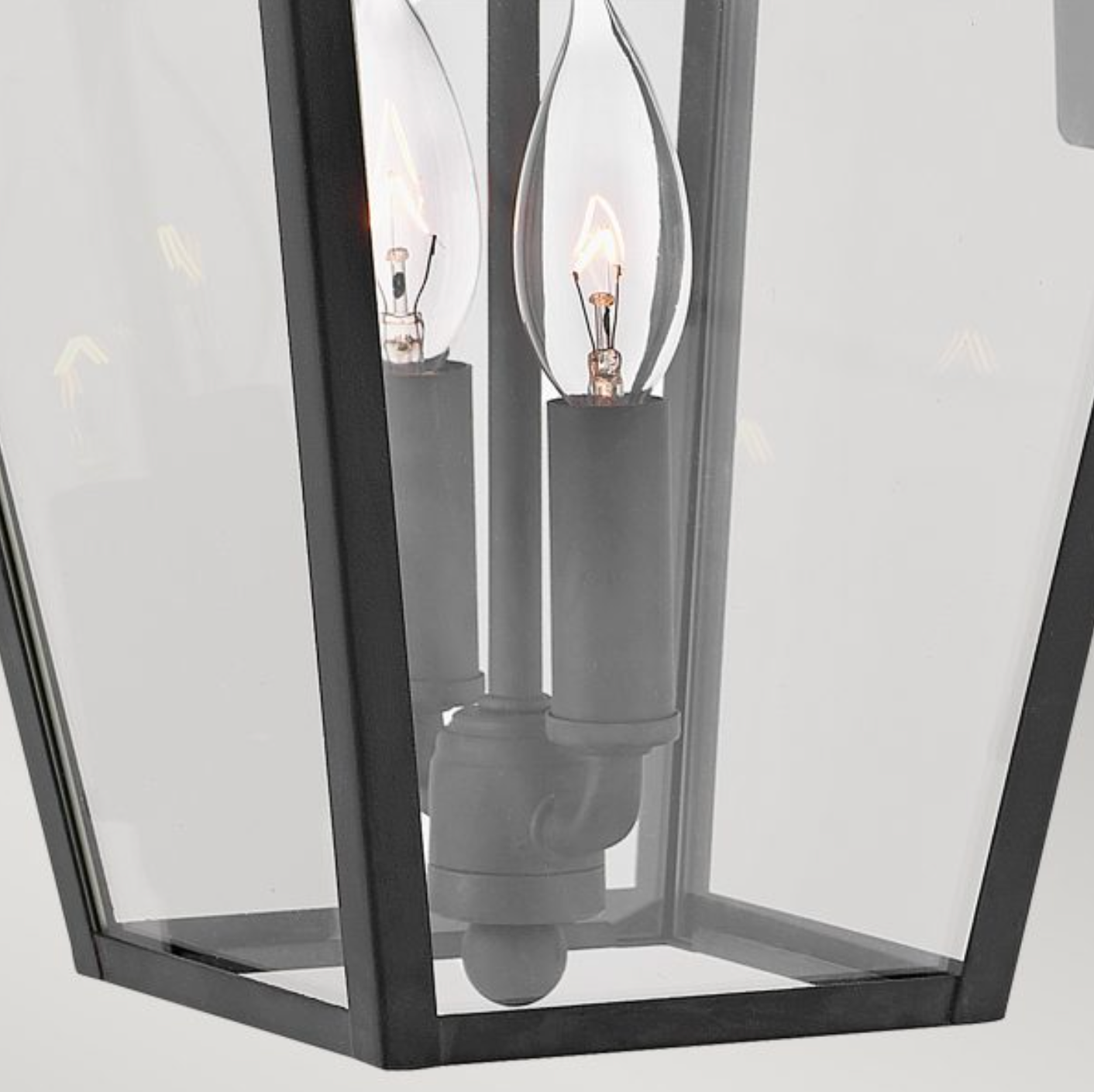 Medium Outdoor Wall Lantern, Black - ID 12363