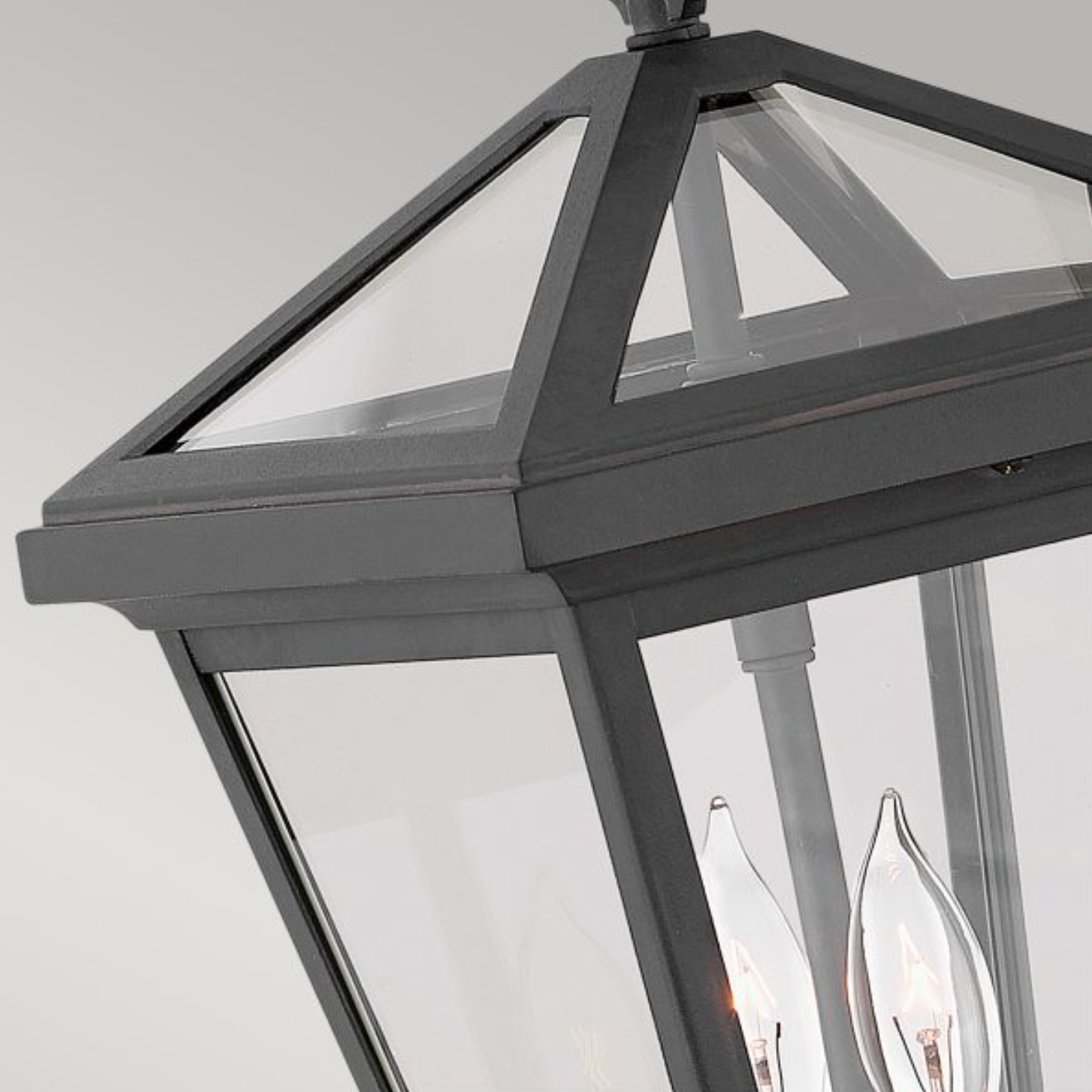 Small Outdoor Wall Lantern, Black - ID 12376
