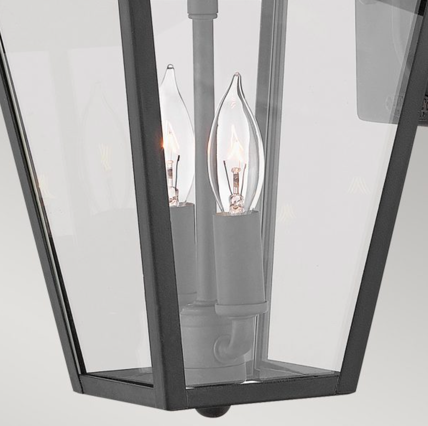 Small Outdoor Wall Lantern, Black - ID 12376
