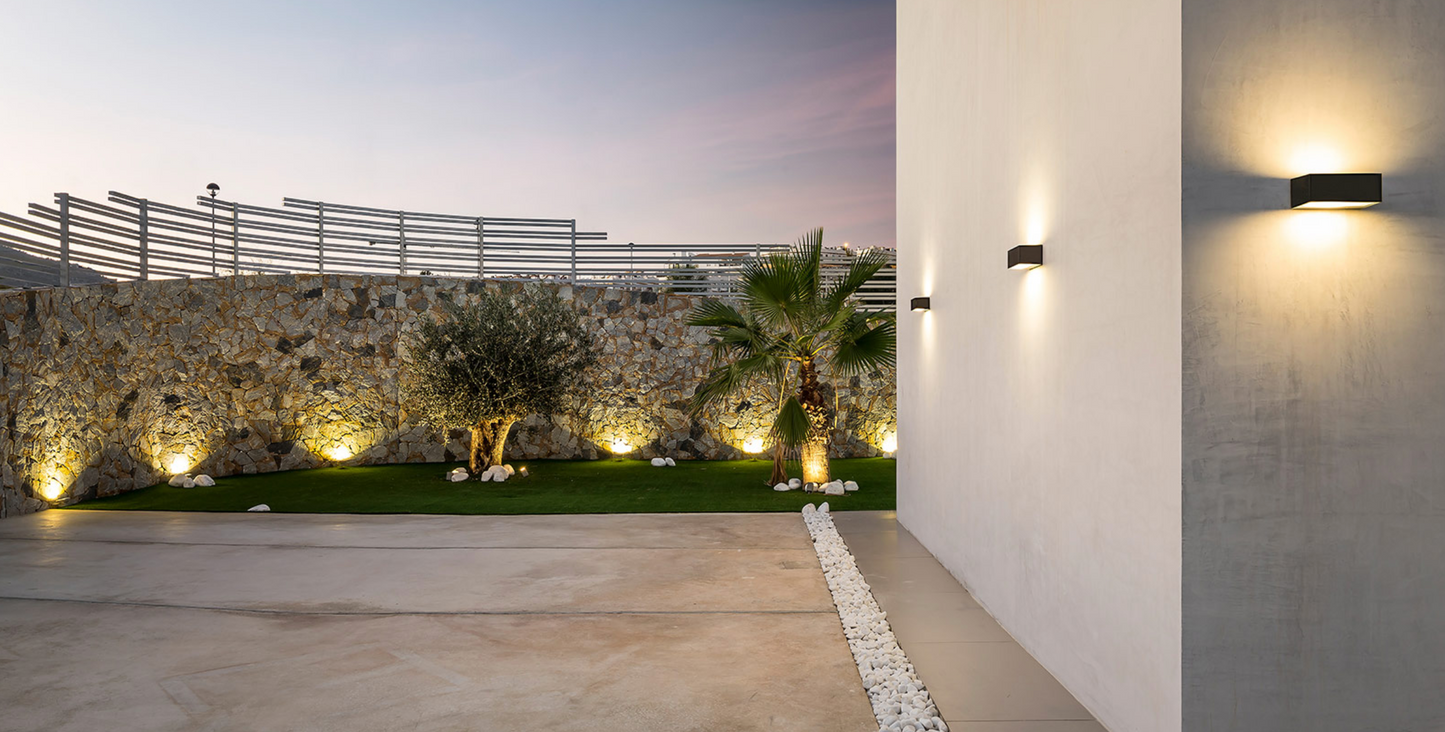 Rectangular Anthracite Grey External Wall Light - ID 5059
