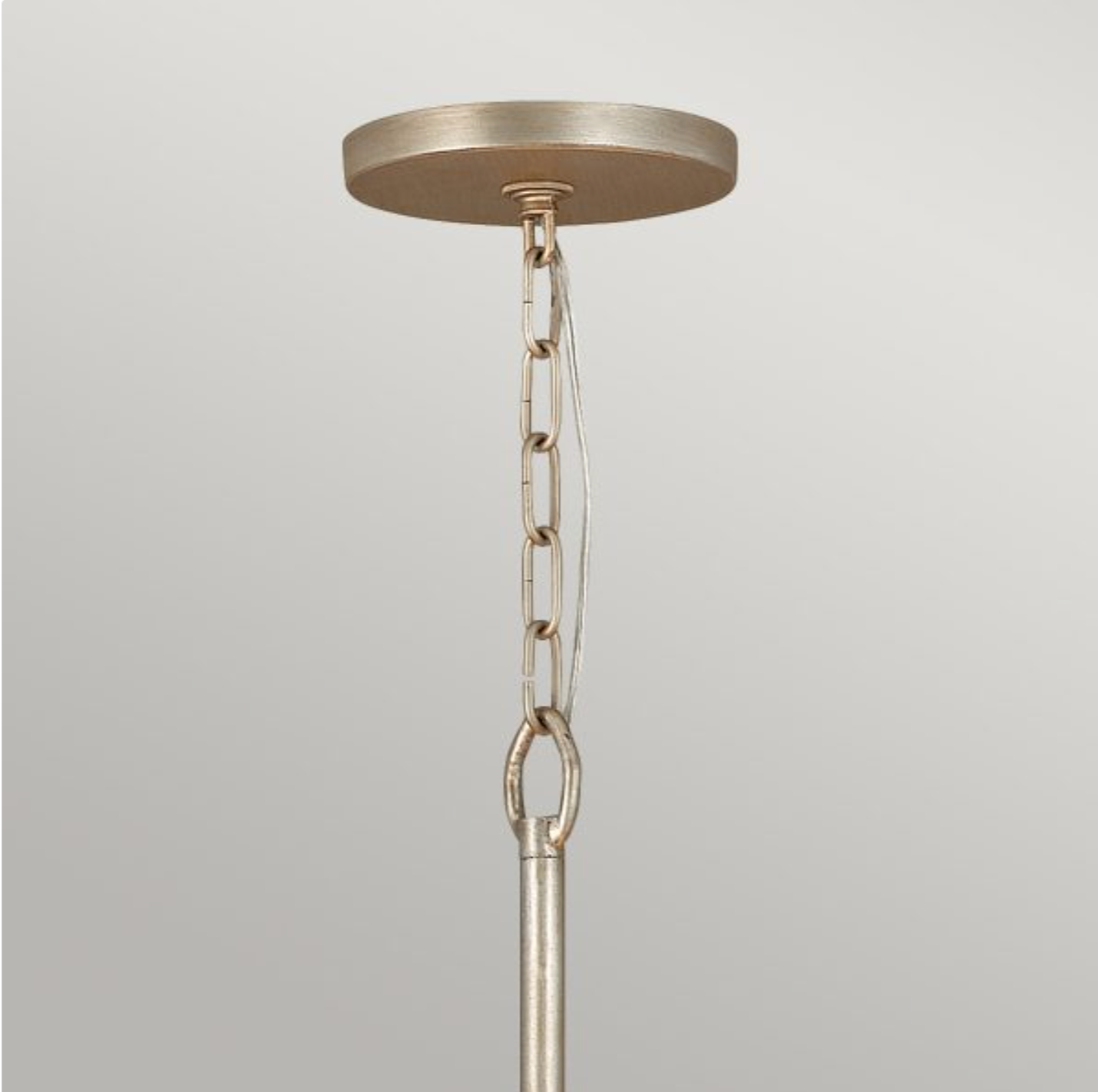 REV Opulent Hammered Stainless Steel & Textured Glass Twelve Lamp Chandelier - ID 12483