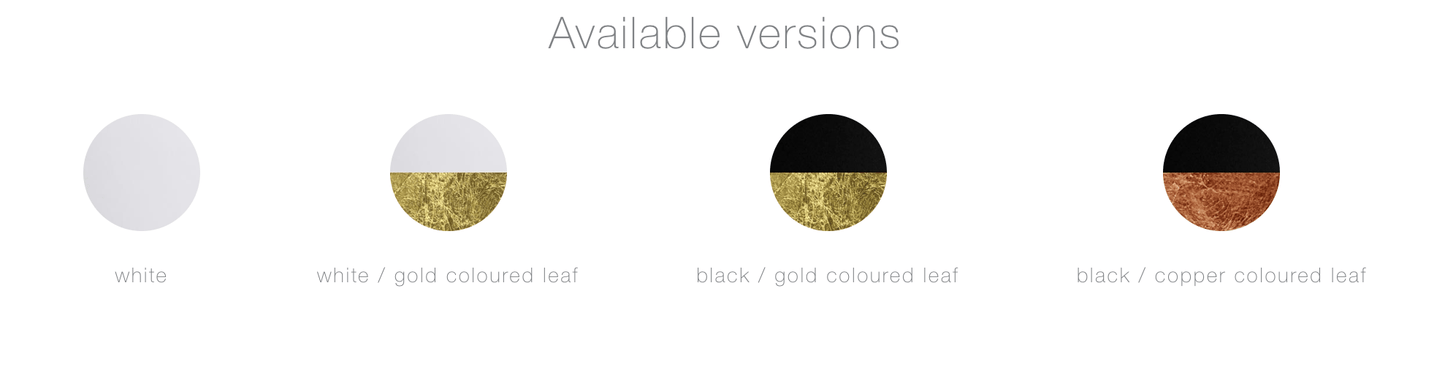 Black & Copper Leaf Curved LED Ceiling or Wall Light (other colour options available) - ID 6042