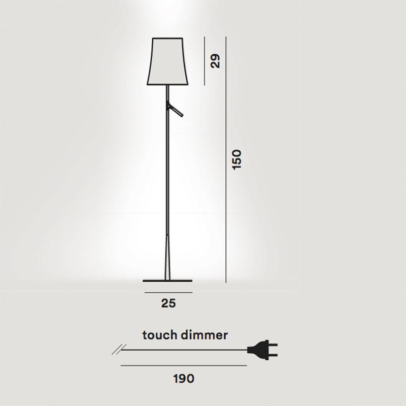 Foscarini Birdie LED Floor Lamp - Dimmable