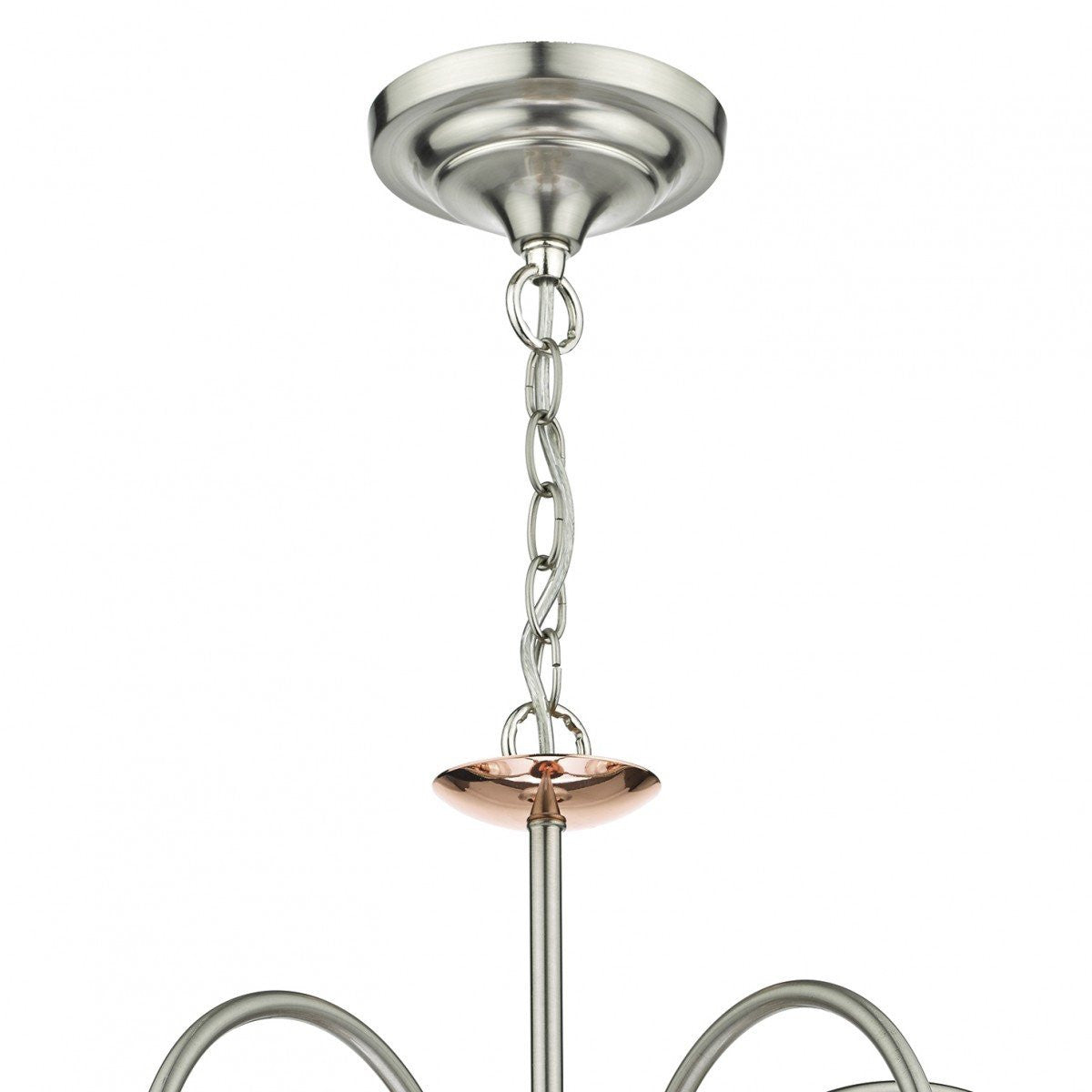 Wharfdale 5 Light Pendant Detail Glass Shades - London Lighting - 2