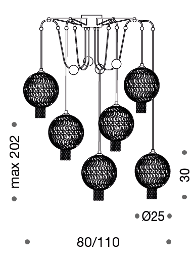 Weave 110cm Suspension Pendant - ID 7394