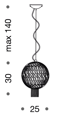 Weave 25cm Suspension Pendant - ID 7395