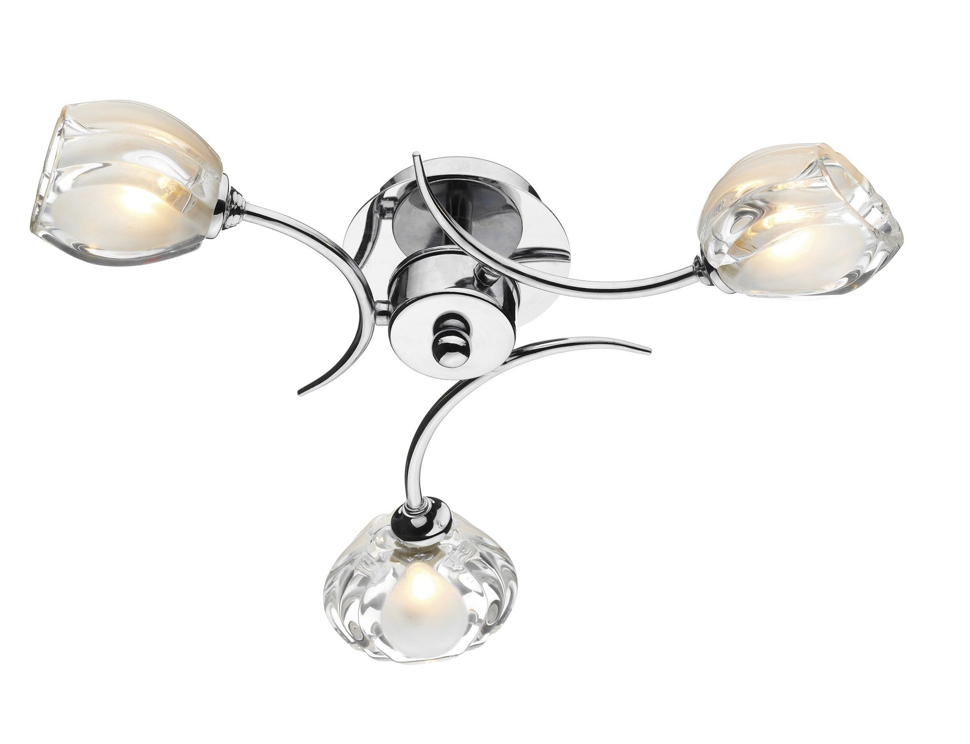 Zagreb Chrome 3 Lamp Ceiling Light - London Lighting - 1