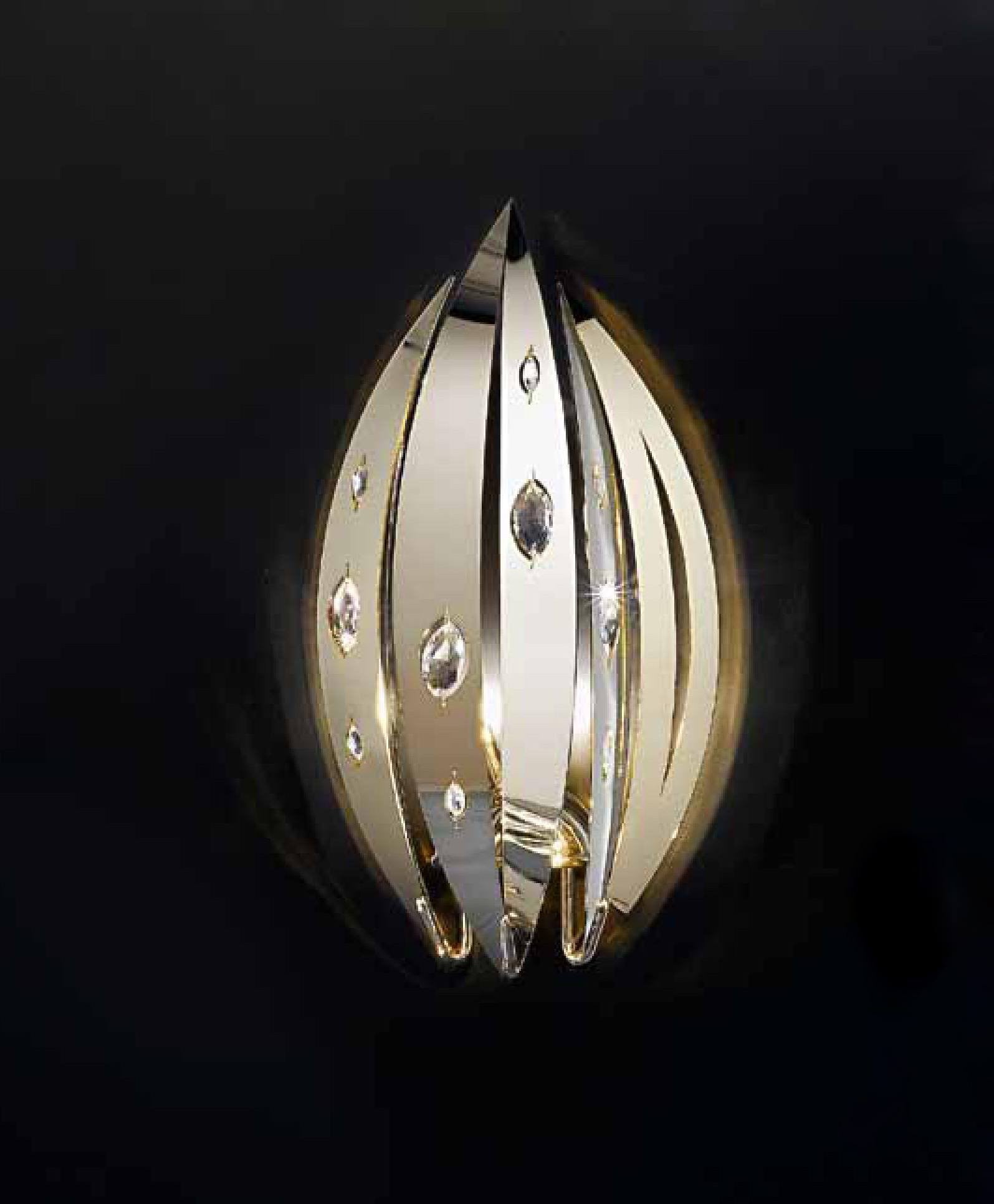 Crystal Palm Wall Light